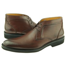 Charles Stone Leather Chukka, Men&#39;s Lace-up Ankle Boots, Brown 7-13US - £77.90 GBP
