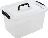 Clear Plastic Stackable Storage Container With A 12 Quart Capacity From ... - £28.08 GBP