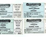 4 Chicago &amp; Western Indiana Railroad 10 Ride Tickets Dolton Fernwood Ken... - £15.80 GBP