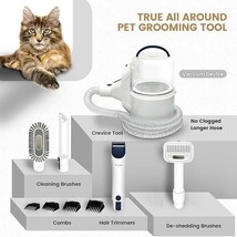 P50Dog Cat Pet Grooming Vacuum with 7 Grooming Tool Hair Suction 300W Power - £43.36 GBP