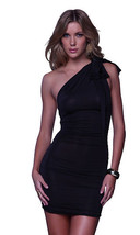 Convertible mini black dress   med - £33.64 GBP