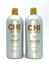 Chi Keratin Reconstructing Shampoo &amp; Conditioner 32 oz - £45.67 GBP