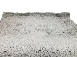 Room Essentials 100% Nylon Plush Light Gray Shag Area Rug 4&#39; x 5&#39; 6&quot; - £35.36 GBP