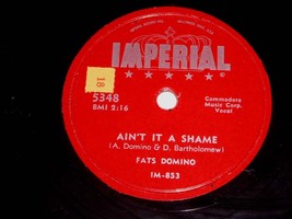 Fats Domino Ain&#39;t It A Shame La La 78 Rpm Phonograph Record Imperial Label - £51.14 GBP
