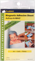 ProMag Adhesive Magnetic Sheets 5&quot;X8&quot; 2/Pkg - £11.63 GBP