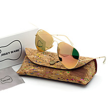 Top Brand Name Aviator Sunglasses Retro 3025 Large Metal Glass Pink Mirr... - £15.71 GBP