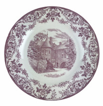 Wedgwood Fairleigh Dickinson College Castle Building Plate Red Transferw... - $37.36