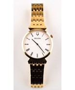 *Bulova Regatta Men&#39;s Quartz Gold Bracelet White Dial Watch 38mm 97A153 - $181.38