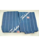 Pleated thermal blue NFL touchdown logo design kids room VTG drape set - $44.59 CAD