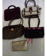 [P9] LOT OF 5 PURSES, HANDBAGS, CLUTCH, TOTE - $19.94