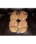 BOC Born Concepts Beige Leather  Cork Wedge Heels Sandals Size 9 Women&#39;s... - $34.20