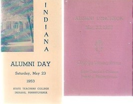 STATE TEACHERS COLLEGE Indiana PA Alumni Day May 23, 1953 vintage pocket... - £7.77 GBP