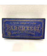 Vintage 1946 Parchessi Game In Box Missing One Cup Has 20 Pcs 4 Die - £14.85 GBP