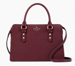 New Kate Spade Lise Mulberry Street Satchel Pebble Leather Deep Berry - £106.22 GBP