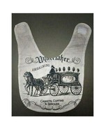 Funeral Mortuary Embalming Velcr Baby Bib Horse &amp; Carriage Casket Coffin - £11.82 GBP