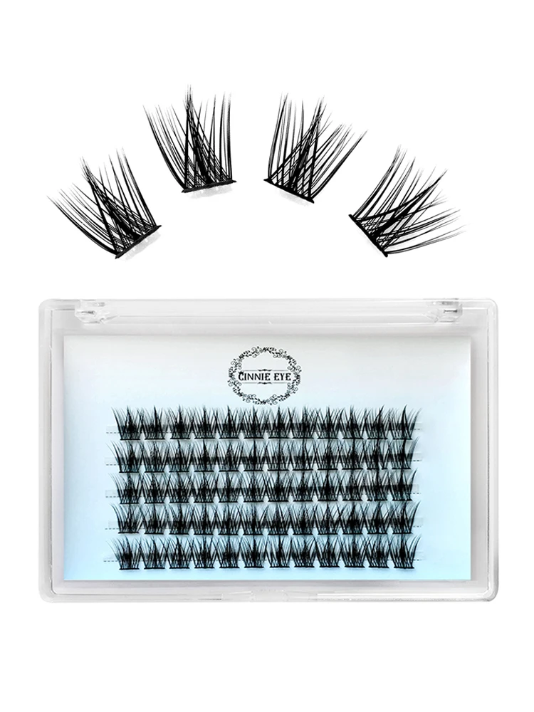  segmented 4d 3d eyelashes extensions bundles mixed spikes fish tails false lash volume thumb200