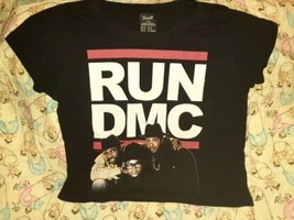 Run DMC Retro Throwback Crop Top T Shirt Sz M Bravado  - £23.42 GBP