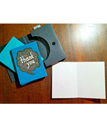 THANK YOU - 10 Classic Notecards by HALLMARK white blue black birthday B... - £2.29 GBP
