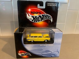 100% HOT WHEELS 2000 BLACK BOX YELLOW 1957 CHEVY NOMAD NEW SEALED BOX - £10.78 GBP