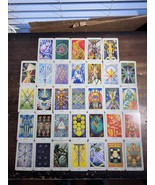 Random Lot of 33 Vintage Tarot Cards AJ Miller Switzerland 1986 - $27.12