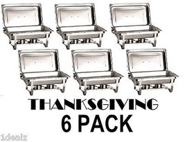 Thanksgiving Catering 6 Pack Chafer Chafing Dish Sets 8 Qt New Premier Choice - $956.98