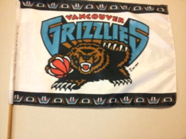 Vancouver Grizzlies Flag - In Game Promo Piece - Featuing Original Logo - $35.00