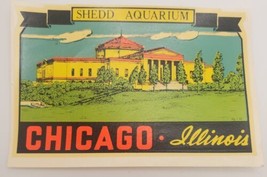 Shedd Aquarium Chicago Illinois Vintage Original Lindgren-Turner Travel ... - $24.55