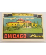 Shedd Aquarium Chicago Illinois Vintage Original Lindgren-Turner Travel ... - €21,32 EUR