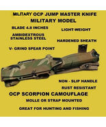 MILITARY OCP SCORPION KNIFE FIXED BLADE 4.8 INCHES - $872.81 MXN