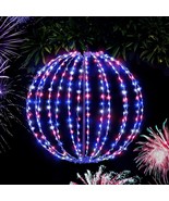 Christmas Outdoor Yard Decorations Lighted Garden Hanging Balls Waterpro... - £42.38 GBP