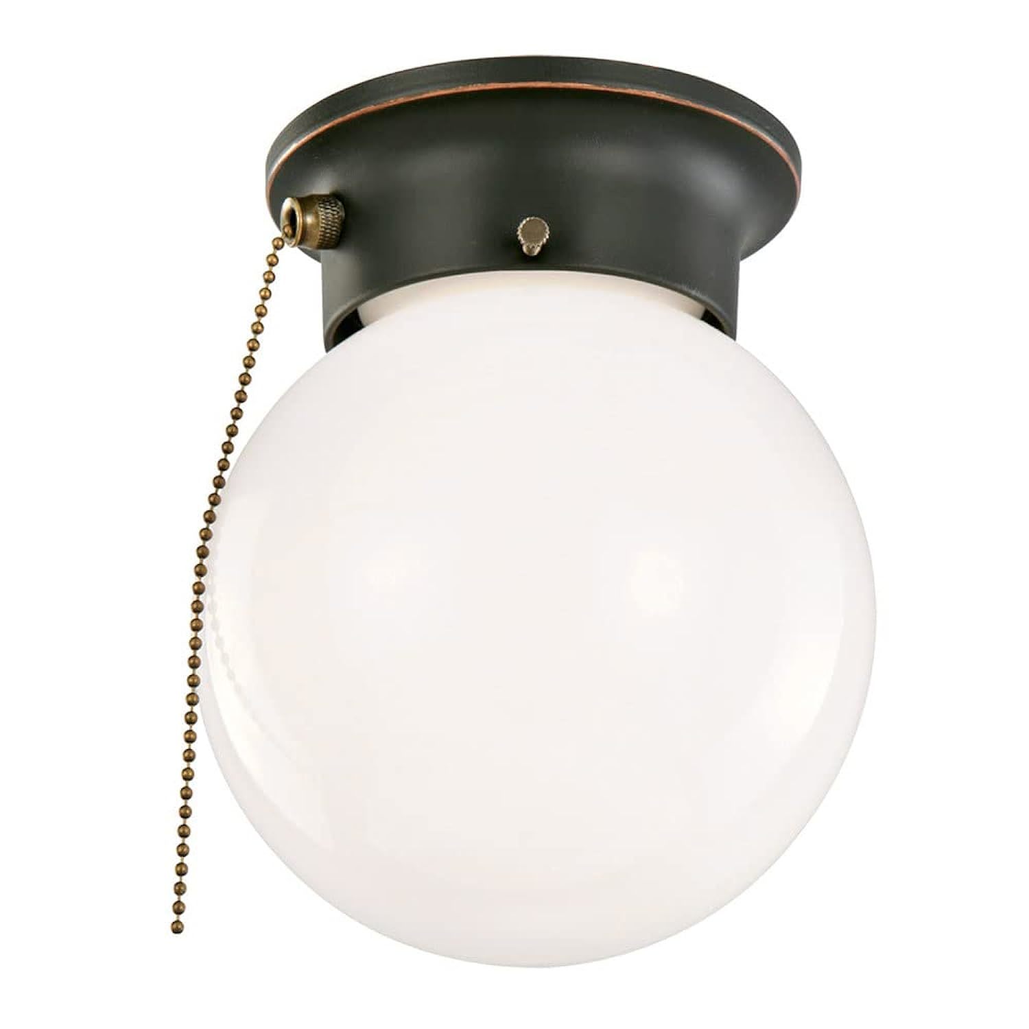 Primary image for Design House 519264 Traditional 1-Light Indoor Ceiling Flush Mount Dimmable Glob