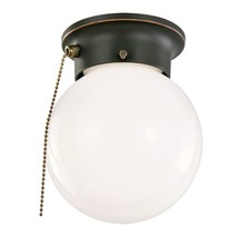 Design House 519264 Traditional 1-Light Indoor Ceiling Flush Mount Dimmable Glob - £25.96 GBP