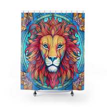 Astrological Leo - Cosmic Zodiac Constellation, Lion Symbol Art - Shower Curtain - $60.02