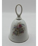 Vintage Russ Berrie Wedding Bells White Porcelain Bell  #4942 - $16.69 CAD