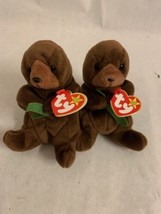 TY Beanie Babies, Seaweed the Otter, PVC Pellets, Authentic Retired - $39.59