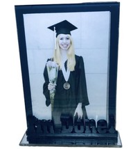 Graduation Cap Gown 4x6 picture Frame mirror stand “I’m Done” on Front  Diploma - £6.74 GBP