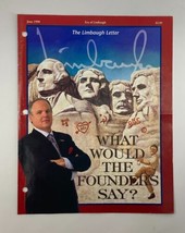Rush Limbaugh Letter Newsletter Magazine June 1998 What Would The Founders Say? - £15.11 GBP