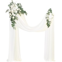 Artificial Wedding Arch Flowers Kit Pack Of 4, 2Pcs Hanging Flower Arran... - $168.99