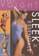 Karen Voight Sleek Essentials 3 Dvd Set New Sealed Exercise Barre Style Workout - £30.99 GBP