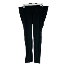 Isabel Maternity By Ingrid &amp; Isabel Black Over Belly Leggings Size Medium - $24.37