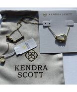 Kendra Scott Cheer Gold Short Pendant Necklace in White Mother-of-Pearl - €34,38 EUR
