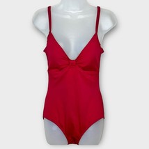 JANTZEN red minimalist one piece swimsuit women&#39;s size 8 - $28.06