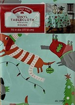 HolidayTime Vinyl Tablecloth (70R, Pets) - £12.52 GBP