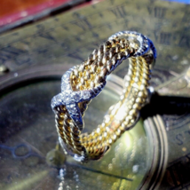 Tiffany co. by Schlumberger Diamond Band Platinum Anniversary X Ring 18k Gold - £5,512.86 GBP