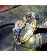 Tiffany co. by Schlumberger Diamond Band Platinum Anniversary X Ring 18k... - £5,429.98 GBP