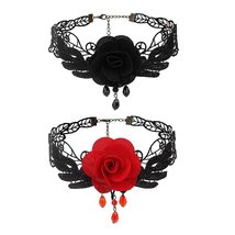 Sexy Boho Jewelry Luxury Steampunk Style Collar Chocker Gothic Necklace Black La - £9.52 GBP