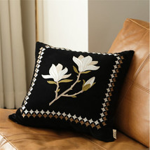 20&quot;x20&quot; Embrodiery Flowers Outdoor Throw Pillow Covers Sofa Cushion Covers Decor - £35.11 GBP+