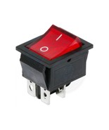 Red Button On-Off 4 Pin DPST Boat Rocker Switch 16A 250V 20A 125V AC - £6.86 GBP