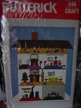 Pattern 249 Doll House Wall Hanging Velcro Fastened Doll - $12.00