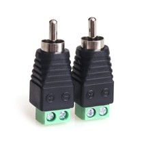 Rca Cable Audio Adapter, Phono Rca Male Plug To Av Screw Terminal Audio/... - $12.99